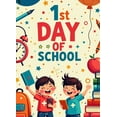 thumbnail image 4 of LUUFILx First Day of School Banner Backdrop Classroom Decor for Kids Photography Props Birthday Party Background Decorations Supplies Celebration, 4 of 8