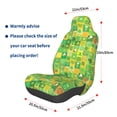 thumbnail image 3 of Goofa St. Patrick's day Pattern Elastic Car Seat Cover - Stretchable Auto Seat Protector, Easy to Install and Clean for Cars, SUVs, Trucks, and Vans, 3 of 5