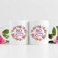 thumbnail image 3 of 80th Birthday Gifts for Women - 80 Years Loved with A Garland Birthday Mug - 80 Year Old Present Ideas for Grandma, Mom, Daughter, Sister, Wife, Friend, Cousin, Aunt, Coworker - 11 oz Coffee Mug, 3 of 7