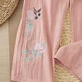 thumbnail image 5 of Endives Women's Drooping Pants Wide Leg Pants Loose Slim Casual Cropped Pants Straight Leg Casual Pants Spring Summer M-4XL Pink, 5 of 5
