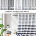 thumbnail image 4 of CAILDANL Park Shower Curtain Waffle Weave Striped Pieced Design Fabric Shower Curtains for Bathroom with 3M Scotchgard Moisture Management Premium Spa Quality Modern Standard 72"x72" Grey, 4 of 8