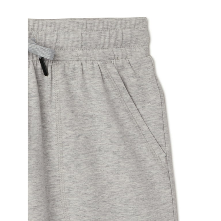 Athletic Works Boys Jersey Knit Open Bottom Pants, 2-Pack Athletic Works Boys Jersey Knit Open Bottom Pants, 2-Pack