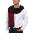 thumbnail image 3 of Roberto Cavalli ESZ060 02000 Red Wool Blend Herringbone/ Diamond Mens Scarf for mens, 3 of 5