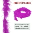 thumbnail image 2 of Uxcell 4 Pack 2.2 Yards Feather Boas, Colourful Faux Fur Ribbon Trim, Artificial Fluffy Boas for Costume, DIY Craft, Home Wedding Decoration, Party Decor, Pale Sky Blue, 2 of 6