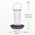 thumbnail image 4 of Kingsyard Colorful Glass Water Bird Feeder Wild Bird Feeder for Outdoors Hanging Large Capacity, 4 of 8