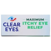 Clear Eyes Maximum Itchy Eye Relief Lubricant Eye Drops, 0.5 fl oz