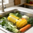 thumbnail image 4 of Fruit and Vegetable Washing Machine Pure Pod Produce Cleaner, Food Purifier for Deep Cleaning Surface Residues, Waterproof Cordless Device for Berries & Meat Yellow, 4 of 7