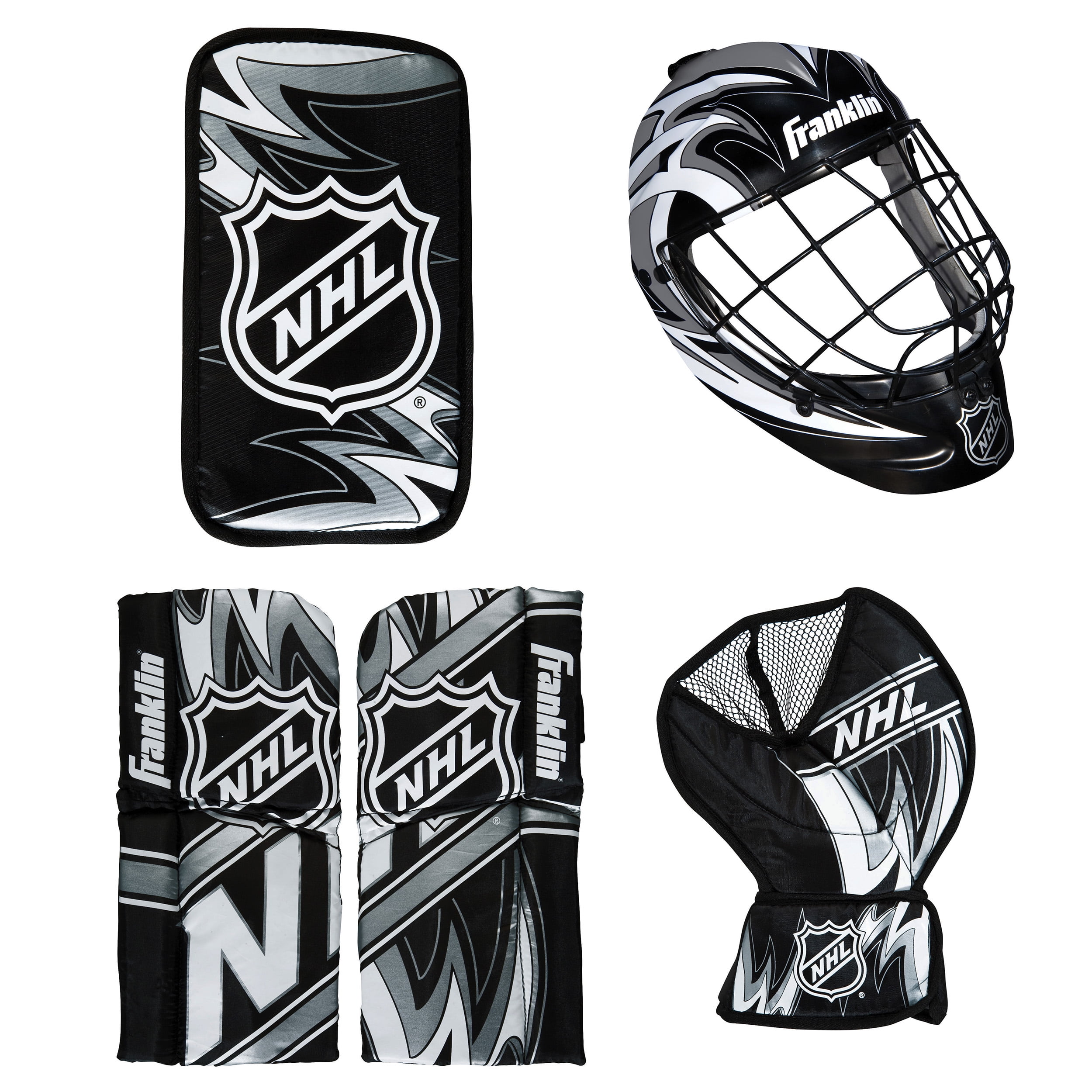 Franklin Sports Mini Hockey Goalie Pads Youth Knee and Mini Hockey