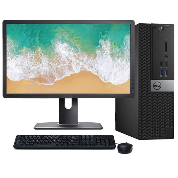 Restored Dell OptiPlex Desktop Computer Intel Core i3 6th gen 16GB RAM 2TB HDD Windows 10 22" LCD Wireless Keyboard and Mouse (Refurbished)