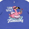 thumbnail image 4 of Inktastic I Look Totally Flamazing with Flamingo in Sunglasses Youth T-Shirt, 4 of 5