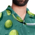 thumbnail image 5 of Tennis Men's Short Sleeve Poplin Shirt, Button Down Casual Summer Beach Printed Unisex Shirt, 5 of 6