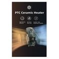 thumbnail image 3 of 1000W Electric Heater PTC Ceramic Air Fan, Space Heater Desktop Warming Machine For Home Handy Portable Heating ,Warm Any Angle, 3 of 7