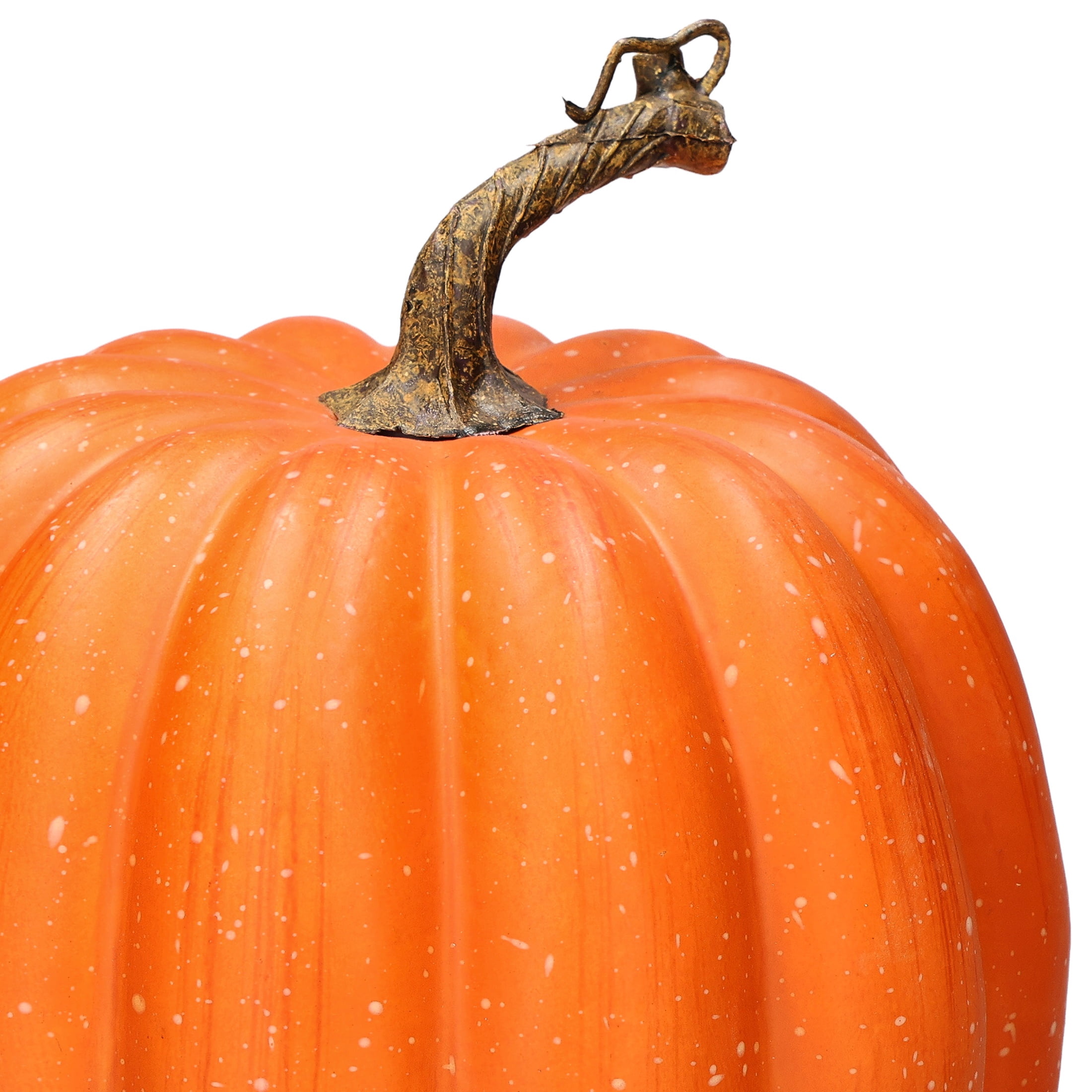 Tall Foam Pumpkin Tabletop Decoration, Orange, 8", Fall by Way To Celebrate