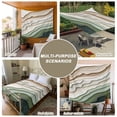 thumbnail image 6 of Sage Green Ombre Tapestry for Bedroom Wall Hanging Tapestry, Modern Abstract Geometric Art Ceiling Backdrop Tapestries Poster Blanket Wall Decor for Teens Room Living Room Dorm 39" x 59", 6 of 8