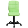 thumbnail image 4 of Pemberly Row Contemporary Mid Back Quilted Office Swivel Chair in Green, 4 of 6