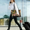 thumbnail image 5 of FORMRS Canvas Laptop Tote Bag for Women with 15.6" Computer Compartments Shoulder Handbag, Colorful Mushroom, 5 of 7