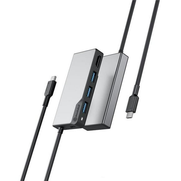 Alogic UCFUHDV2-SGR Fusion Core Usb-C 5-in-1 HDMI & USB Hub, Space Grey