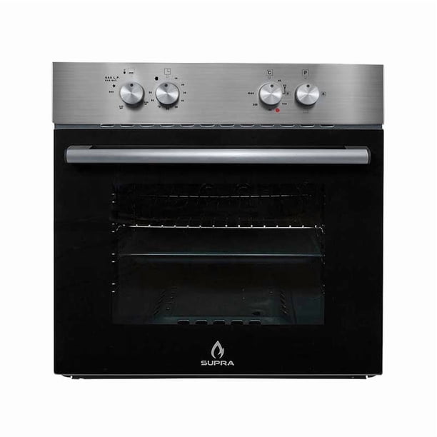 Horno empotrable Supra para gas de 60L en acero inoxidable SUPRA Horno Supra empotrable de 60l para uso de gas lp o natural