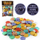 thumbnail image 4 of Moneda de recompensa, cara sonriente, moneda de oro, moneda de la suerte, accesorios de juego, moneda de plástico, moneda de la felicidad, moneda de juguete de Navidad para fiesta, 4 of 5