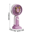 thumbnail image 3 of JZCHUNTOY Handheld Mini Fan, Cute Deer Design USB Rechargeable, Portable Quiet Personal Fan, Suitable for Outdoor Travel Office Commute, 3 of 6