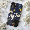 thumbnail image 5 of Whimsical Cat Phone Case, Cats Doing Silly Things with Stars and Moons, Artistic Protective Case for iPhone 17 16 15 14 13 12 11, 5 of 6