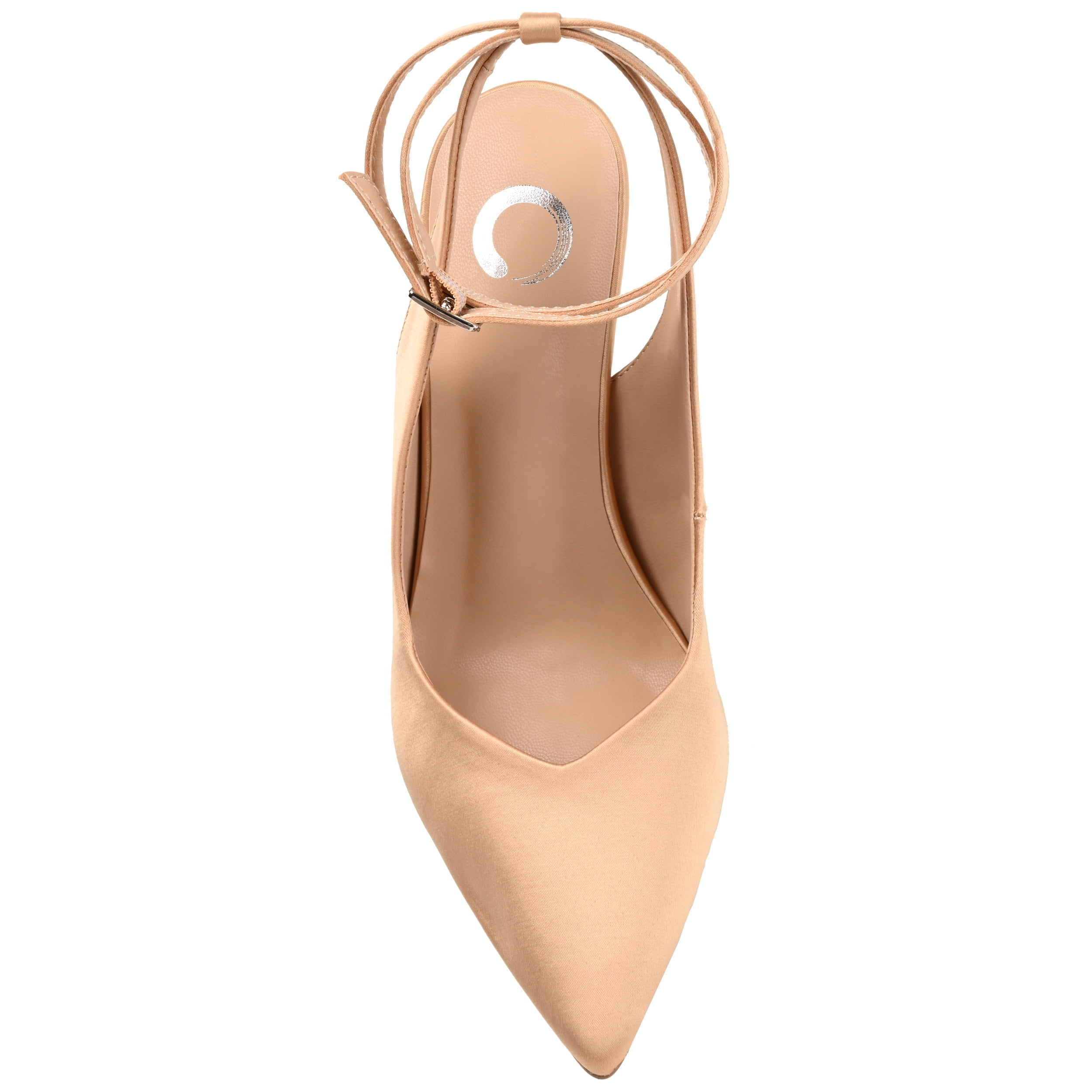 Journee Womens Marcella Buckle Mid Stiletto Pointed Toe Pumps, Widths Available