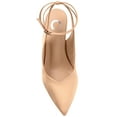 thumbnail image 5 of Journee Womens Marcella Buckle Mid Stiletto Pointed Toe Pumps, Widths Available, 5 of 10