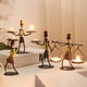 thumbnail image 3 of Gwong Decoración hogareña Candelabro nórdico abstracto hierro hombre vela tenedor casa bar restaurante decoración Gwong 21048000, 3 of 7