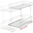SimpleHouseware 2Tier Spice Rack Slide Out Wire Basket Drawer