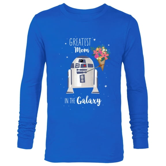 Star Wars R2-D2 Greatest Mom in the Galaxy Mother's Day - Long Sleeve T-Shirt for Men - Customized-Navy