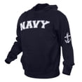 thumbnail image 1 of Rothco Military Embroidered Black/Navy Pullover Hoodies - Navy, Small, 1 of 2