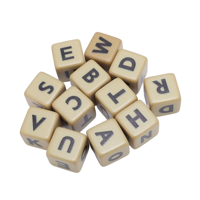 Juego De Cartas De Juego De Dados, Juego Creativo Educativo Compacto, Dados De Letras En Inglés, Diversión Multiusos Para Viajes