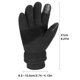 thumbnail image 2 of Guantes de pantalla táctil para invierno Toystoory Guantes cálidos Polar negro XL, 2 of 6