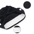 thumbnail image 3 of FAWUUDO Women Du Rag Cotton Blend Adjustable Solid Color Surgical Cap for Long Hair Operating Room Black, 3 of 4