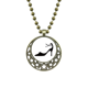 thumbnail image 1 of Tacones altos graficos sencillos negro silueta Colgante Estrella Collar Luna Cadena Joyas Unbranded M, 1 of 3