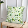thumbnail image 6 of Throw Pillow Covers, Cute Avocado Green Love Soft Square Pillow Cases with Invisible Zipper for Couch Bed Sofa, Farmhouse Fall Home Decor 20"x20", 6 of 7