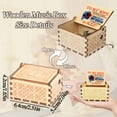 thumbnail image 5 of Wooden Music Box, Mini Vintage Hand Crank Music Box Laser Engraved Music Box Perfect Gifts for Wife for Christmas, Anniversary, Birthday, Thanksgiving, 5 of 5