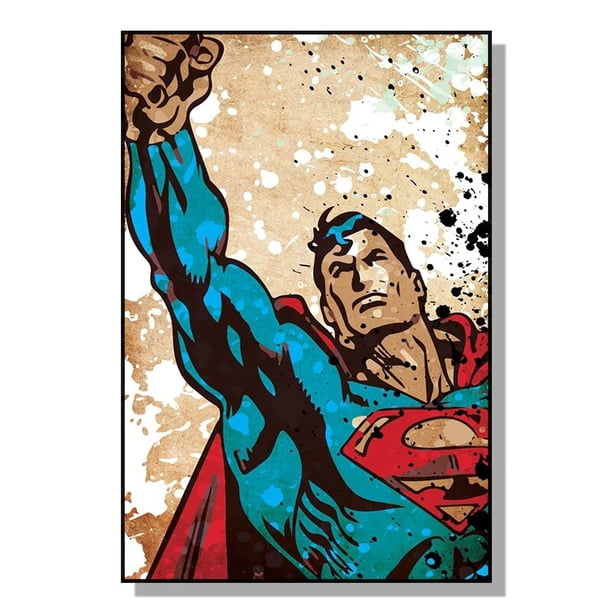 Póster de impresión artística de película de Marvel, pintura en lienzo de Spider -Man, Iron Man, Capitán americano, Murales Decorativos para decoración de pared del hogar, impresiones