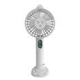 thumbnail image 1 of Atomizer Fan Water Spray Misting Cooling Fan USB Rechargeable Humidifier Moisturizing Device, White, 1 of 7