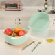 thumbnail image 5 of Cesta coladora y escurridor para lavar verduras | Bol multifuncional para enjuagar frutas y verduras | Recipiente para remojar y escurrir frutas, verduras, ensaladas y para preparar comidas, 5 of 8