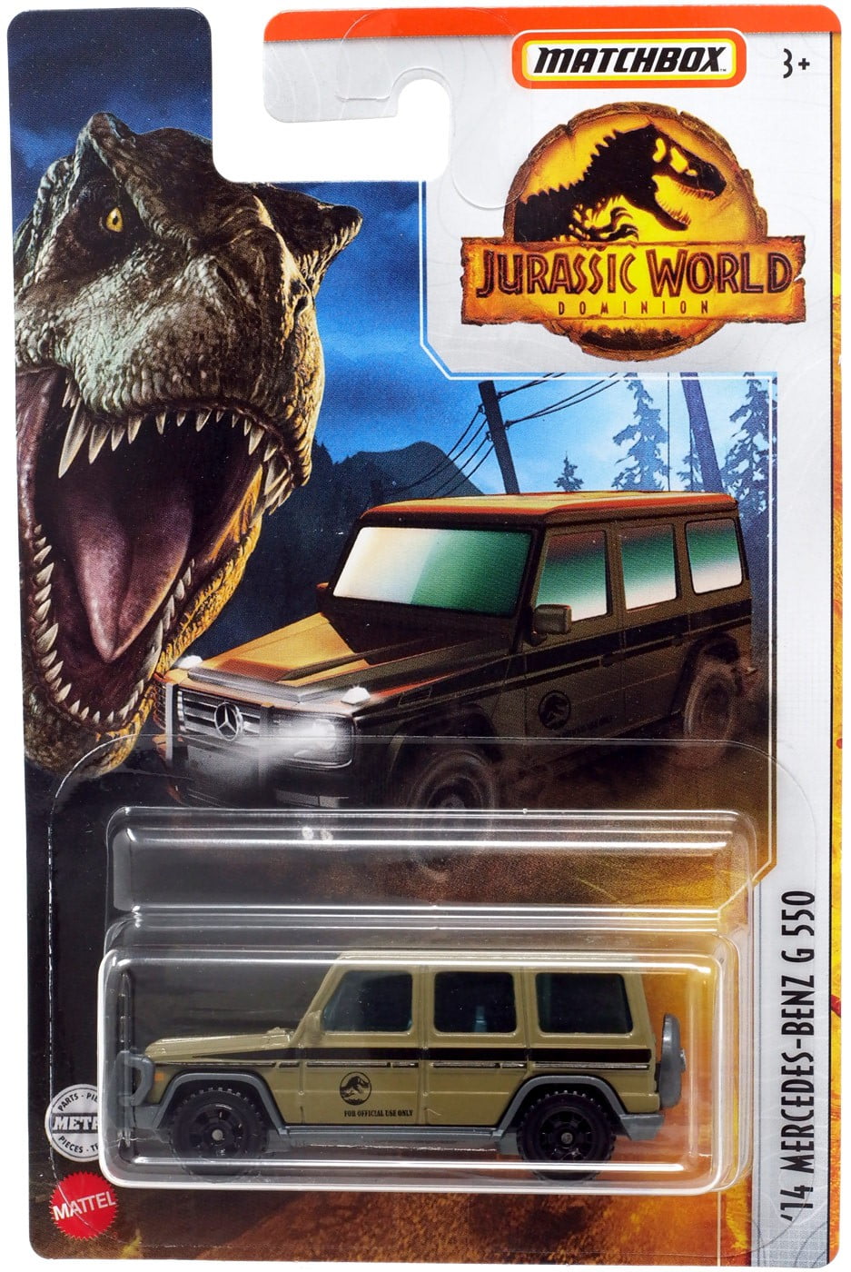 Jurassic World Dominion Matchbox 14' MercedesBenz G 550 Diecast Car