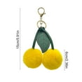 thumbnail image 3 of Clearance Items! Furry Car Pendant, Imitation Rabbit Hair Keychain, Cute Cherry Pendant for Bags, Couples Pendant, Car Decoration Keychain, Furry Bag Pendant Sales Today Clearance!, 3 of 6