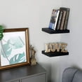 thumbnail image 3 of Welland Set of 2 Floating Shelves Wall Mounted Shelf, for Home Décor with 8" Deep (Black, 10 Inches), 3 of 8