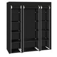 thumbnail image 2 of Armoire Portable 69 Pouces avec Tissu Non Tissé, Facile à Assembler, Extra Fort, Noir, 2 of 4