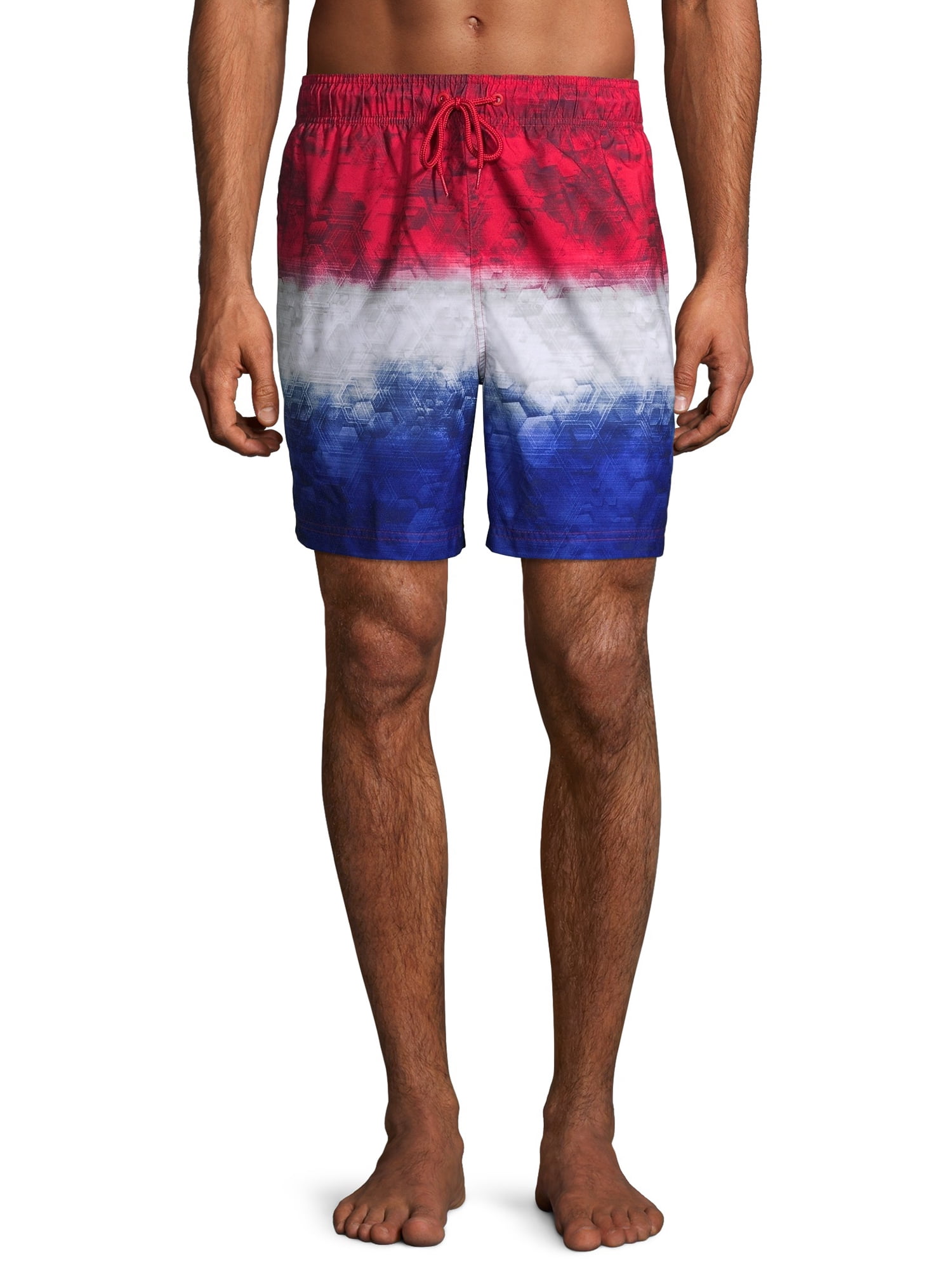 Snow Land Tree Sun Painting Athletic Mens Shorts Beach Swim Trunk Summer