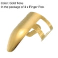 thumbnail image 3 of Púas para dedos de acero inoxidable Unique Bargains Dorado paquete de 4, 3 of 5