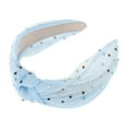 thumbnail image 4 of Unique Bargains 1 Pc Cute Colored Diamond Knotted Headband Headbands for Women Blue, 4 of 5