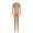 Beige, variant on Adult Unisex Tight Fit Bodysuit Solid Color Dance Stretch Apparel for Stage Orange-S