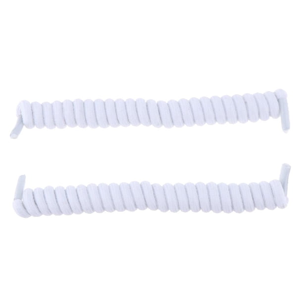 1 par de bobinas elásticas para /adultos sin atar cordones de zapatos String Blanco Yuyangstore Sin cordones de zapatos