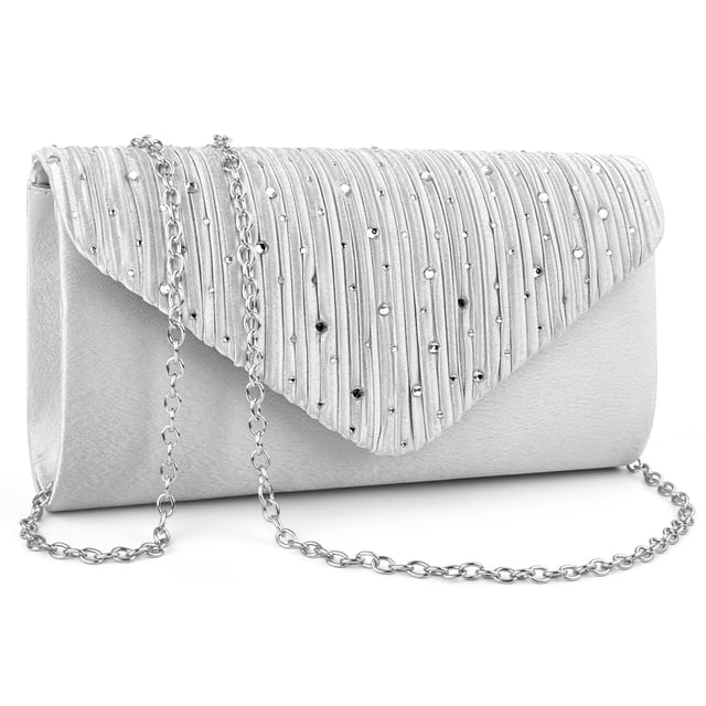 Bolso de mano TINDTOP para mujer, fiesta de boda, negro